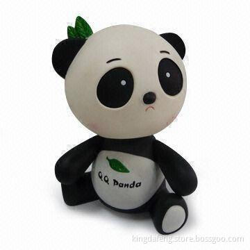 Plastic Panada Figure/Bobble Head, Used as Piggy Bank, 14.5cm Height